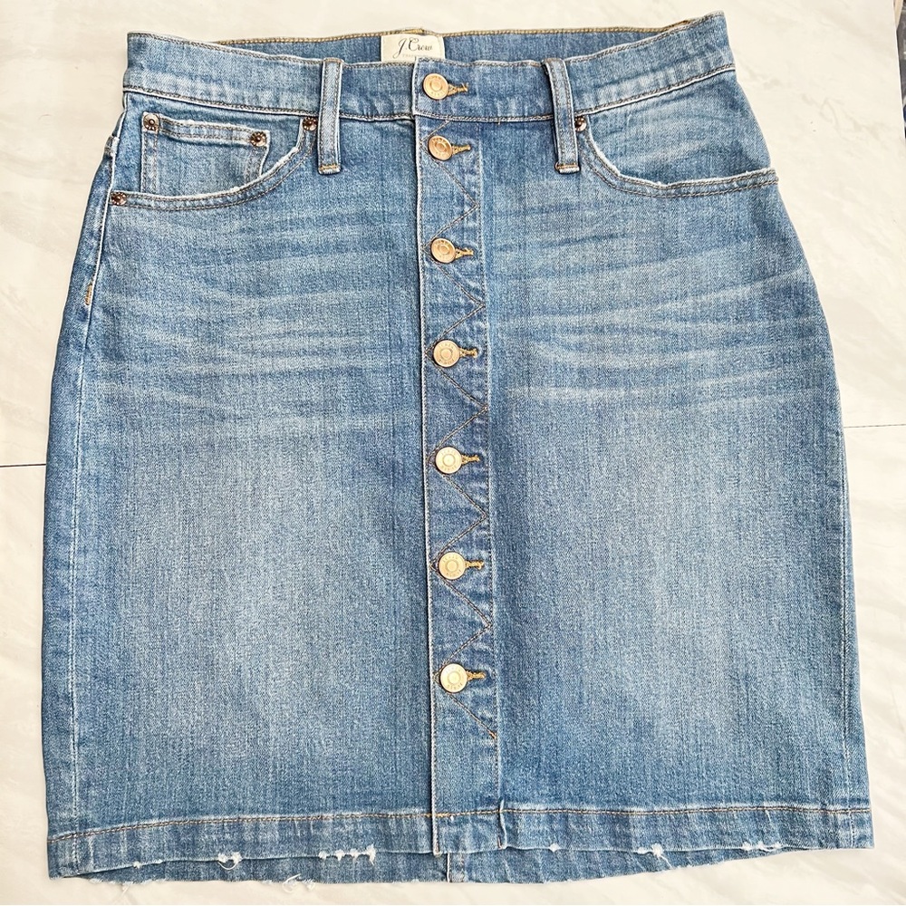 J.crew Jeans Pencil Skirt 29 NWT
